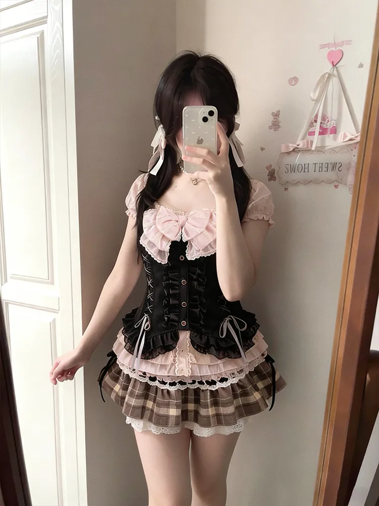 Set Tiga Potong Manis Ala Jepa - Lace Trim Cami ulasan dan harga